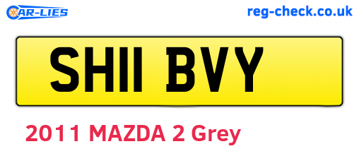 SH11BVY are the vehicle registration plates.