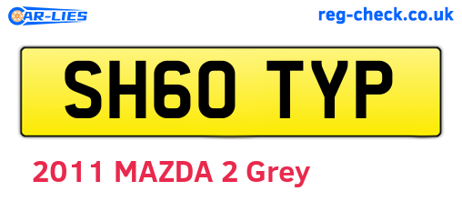 SH60TYP are the vehicle registration plates.