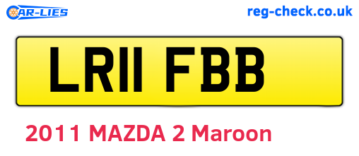 LR11FBB are the vehicle registration plates.