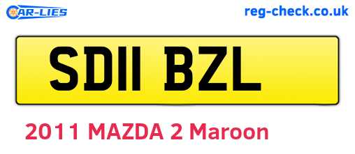 SD11BZL are the vehicle registration plates.
