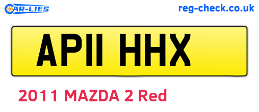 AP11HHX are the vehicle registration plates.