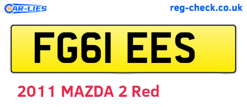 FG61EES are the vehicle registration plates.