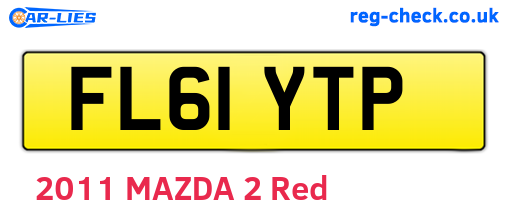 FL61YTP are the vehicle registration plates.