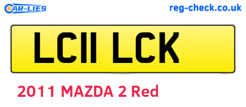 LC11LCK are the vehicle registration plates.