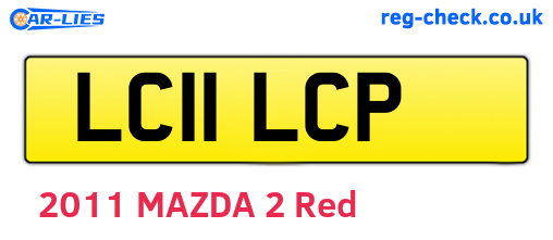 LC11LCP are the vehicle registration plates.