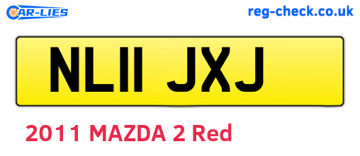 NL11JXJ are the vehicle registration plates.