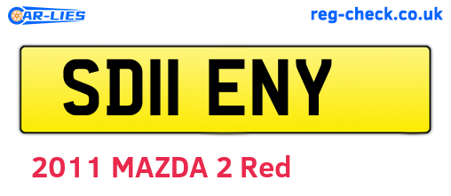 SD11ENY are the vehicle registration plates.