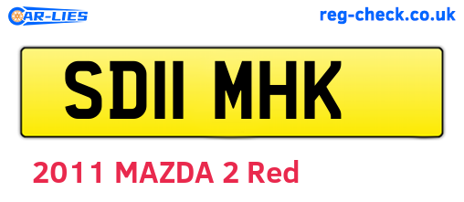 SD11MHK are the vehicle registration plates.