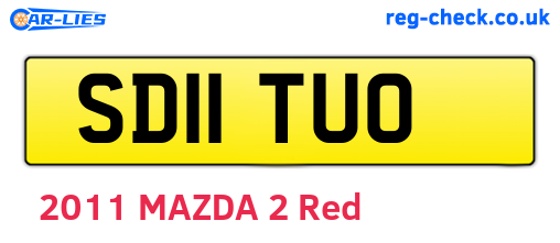 SD11TUO are the vehicle registration plates.