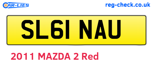 SL61NAU are the vehicle registration plates.