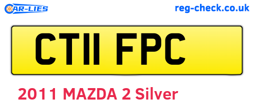 CT11FPC are the vehicle registration plates.