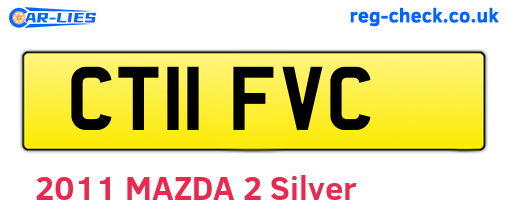 CT11FVC are the vehicle registration plates.