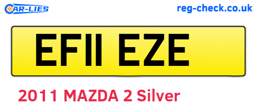 EF11EZE are the vehicle registration plates.