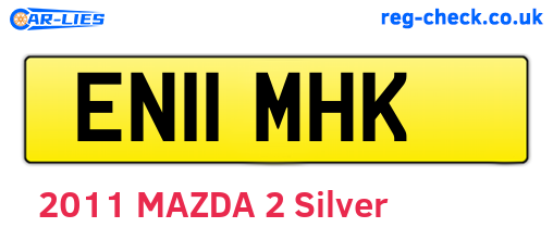 EN11MHK are the vehicle registration plates.