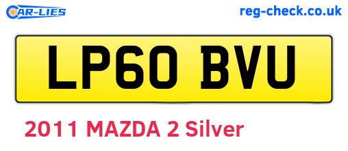 LP60BVU are the vehicle registration plates.