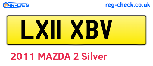 LX11XBV are the vehicle registration plates.