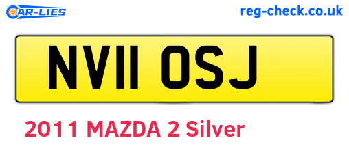 NV11OSJ are the vehicle registration plates.