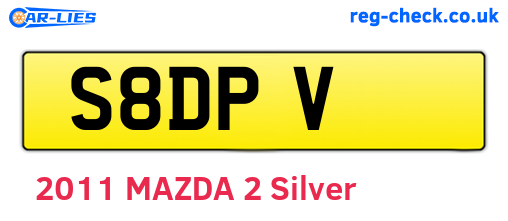 S8DPV are the vehicle registration plates.