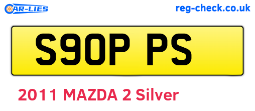 S90PPS are the vehicle registration plates.