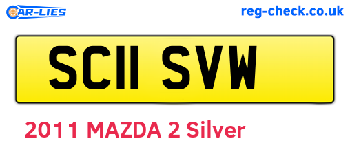 SC11SVW are the vehicle registration plates.