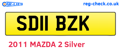 SD11BZK are the vehicle registration plates.