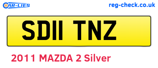 SD11TNZ are the vehicle registration plates.