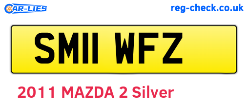 SM11WFZ are the vehicle registration plates.