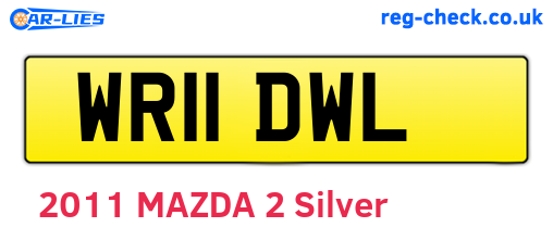 WR11DWL are the vehicle registration plates.