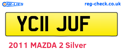 YC11JUF are the vehicle registration plates.