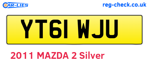 YT61WJU are the vehicle registration plates.