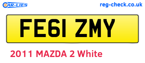 FE61ZMY are the vehicle registration plates.