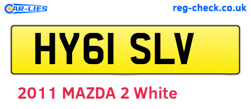 HY61SLV are the vehicle registration plates.