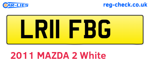 LR11FBG are the vehicle registration plates.