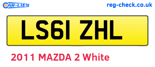 LS61ZHL are the vehicle registration plates.