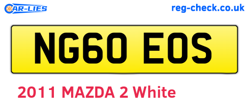 NG60EOS are the vehicle registration plates.