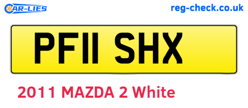 PF11SHX are the vehicle registration plates.