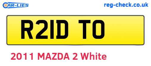R21DTO are the vehicle registration plates.