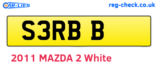 S3RBB are the vehicle registration plates.