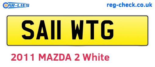 SA11WTG are the vehicle registration plates.