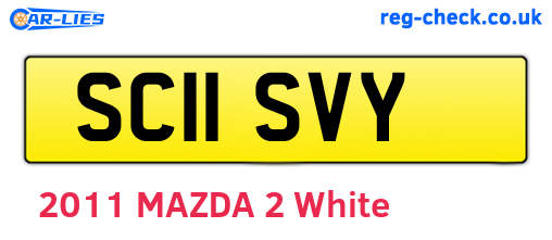 SC11SVY are the vehicle registration plates.