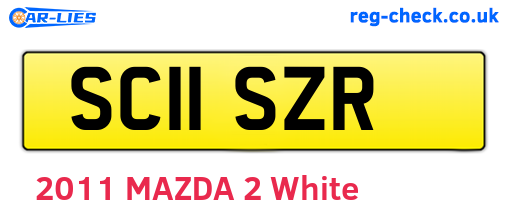 SC11SZR are the vehicle registration plates.