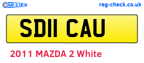 SD11CAU are the vehicle registration plates.