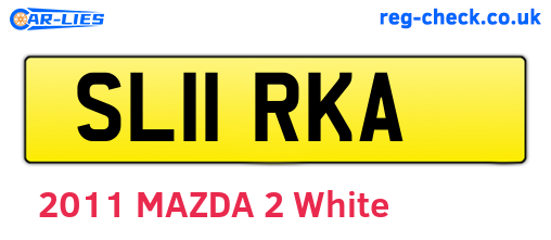 SL11RKA are the vehicle registration plates.