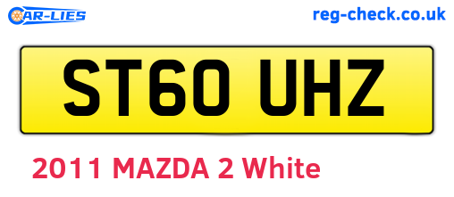 ST60UHZ are the vehicle registration plates.