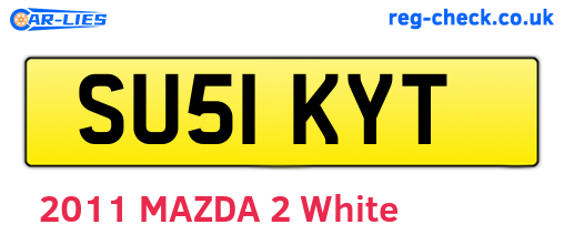 SU51KYT are the vehicle registration plates.
