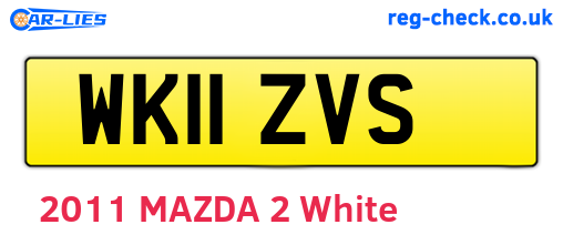 WK11ZVS are the vehicle registration plates.