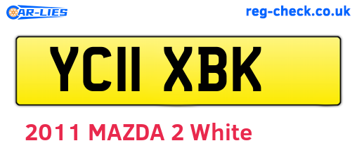 YC11XBK are the vehicle registration plates.