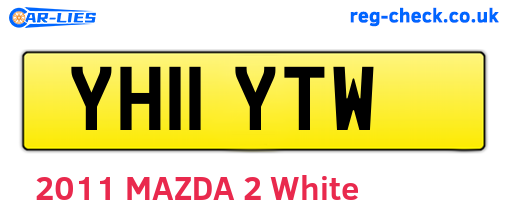 YH11YTW are the vehicle registration plates.