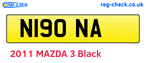 N19ONA are the vehicle registration plates.