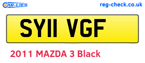 SY11VGF are the vehicle registration plates.